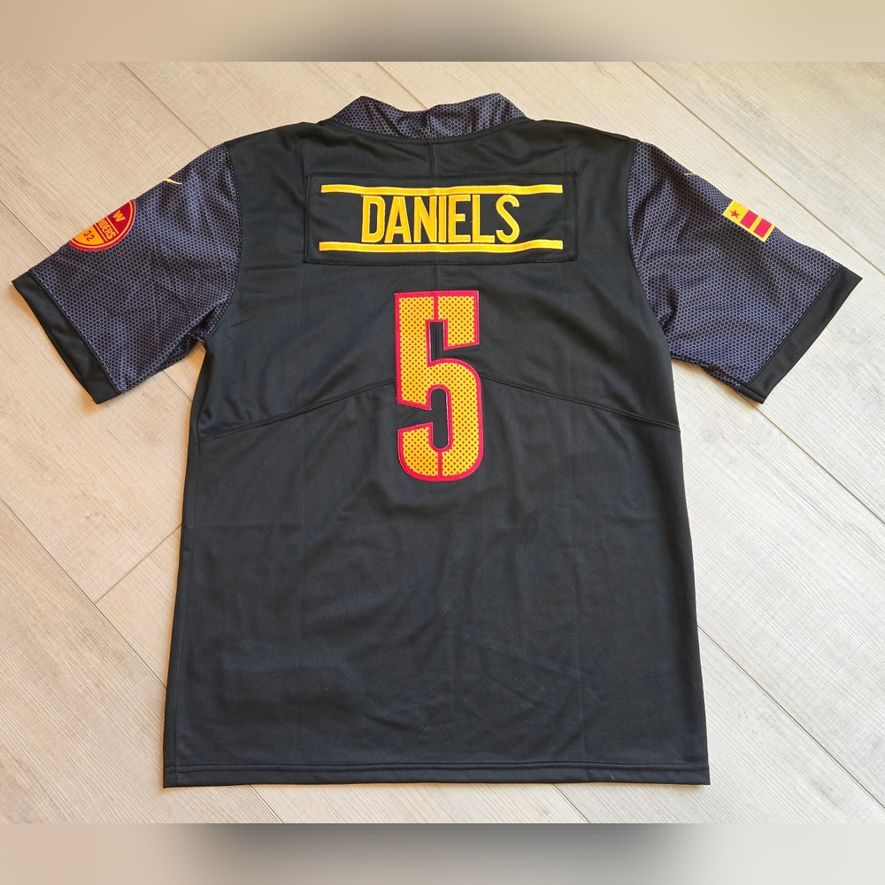 Jayden Daniels #5 Black Jersey Men